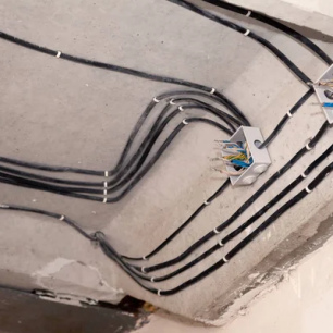 Laying electrical wiring Laying electrical wiring
